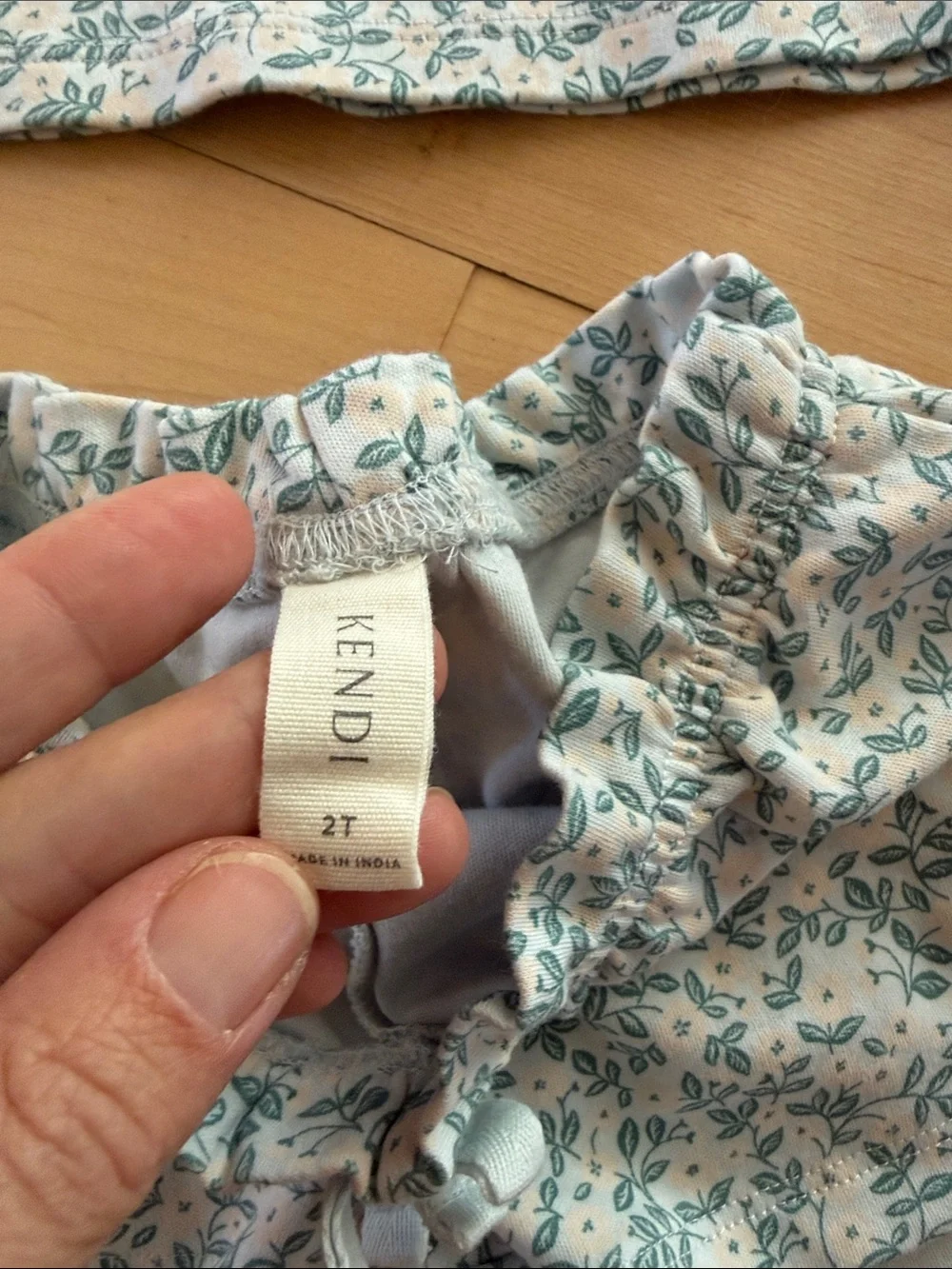 2T matching short and top organic cotton